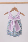 Purple Floral Bow Bubble