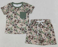 Huntin' Elk Camo Boys Shorts Set