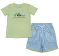 Cowboy Dinosaur Boys Shorts Set