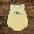 Cartoon Cowboy Dinosaur Baby Romper