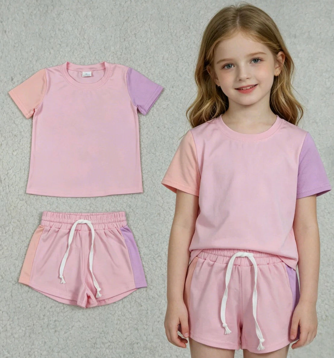 Girls Color Block Set