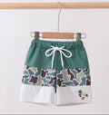 Camo Duck Embroidery Swim Trunks