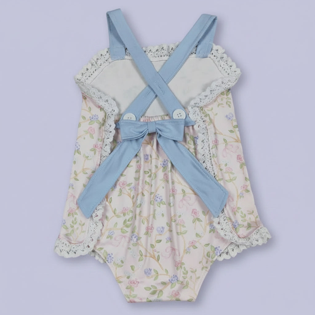 Flower Bows Baby Girls Romper