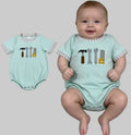 Tool Plaid Baby Boys Romper